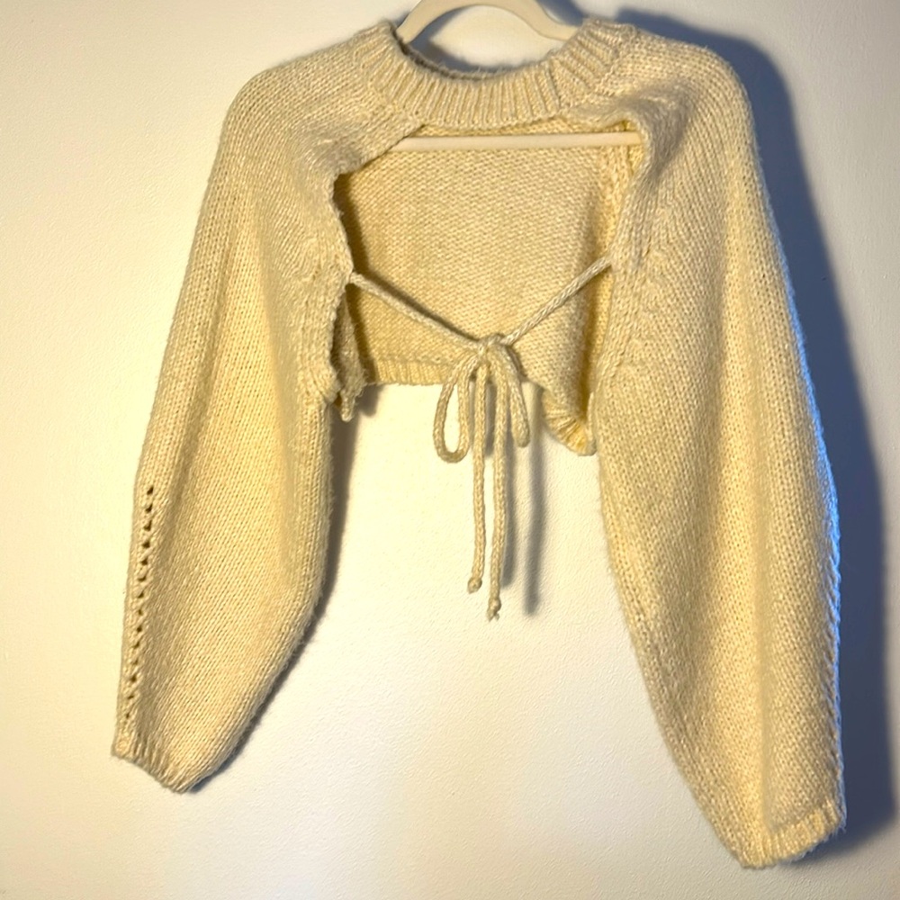 QUEEN sweater, cream color